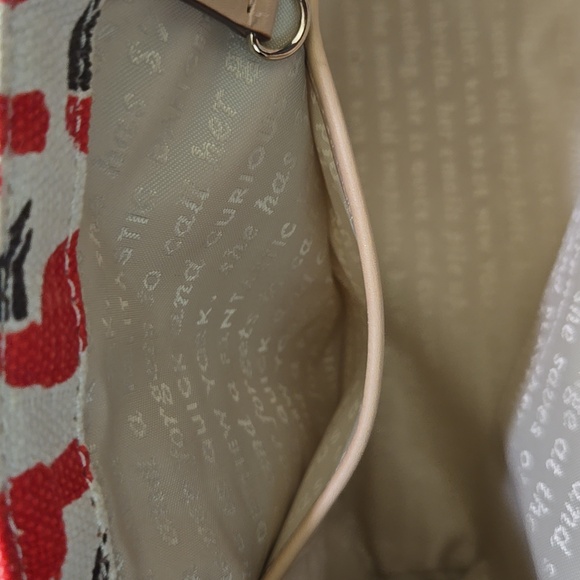 Kate Spade Red and Cream Toucan Print Tote Bag - Picture 7 of 15